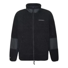 Converse Splicing Stay Warm-jas met opstaande kraag voor heren, zwart