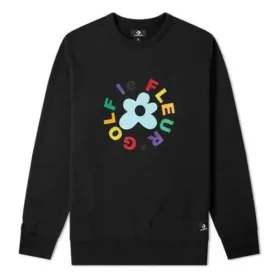 Converse x Golf Le Fleur Crew Sweatshirt Aziatische maten “Black” Converse x Golf Le Fleur Crew Sweatshirt Aziatische maten “Black”