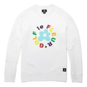 Converse x Golf Le Fleur Crew Sweatshirt Aziatische maten “Wit” Converse x Golf Le Fleur Crew Sweatshirt Aziatische maten “Wit”