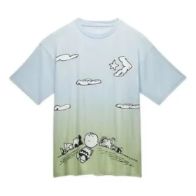 Converse x Peanuts Cloud Watching T-shirt Aziatische maten “Blauwgroen”