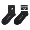 Core Twin Pack Mid-Crew Quarter Sokken “Black”