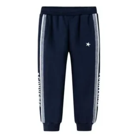 Geweven broek Aziatische maten “Navy White”