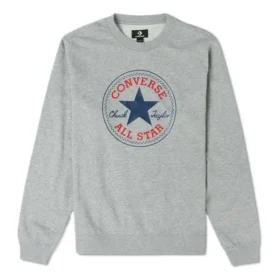 Go-To Chuck Taylor All Star Patch Standard-Fit fleece sweatshirt Aziatische maten “Grijs”