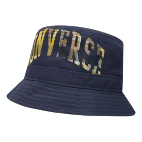 Grote buckethoed met geruit logo “Navy”