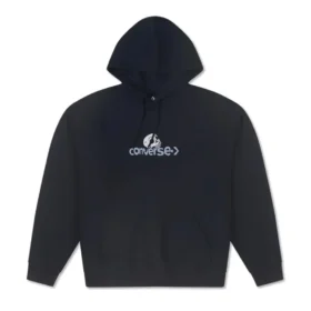 Hoodie met schedel-logo Aziatische maten “Zwart”