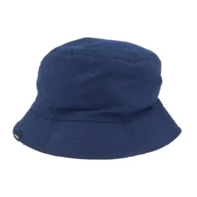 Omkeerbare Bucket Hat met geruite patch “Blue”