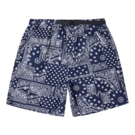 Paisley-patroon short Aziatische maten “Navy”