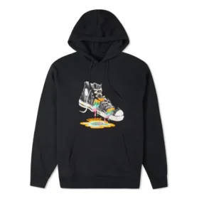Schoenen met print, gevoerd met fleece, zwart