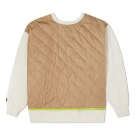 Shapes gewatteerd sweatshirt met ronde hals Aziatische maten “Beige”