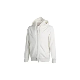 Sportieve casual hoodies met rits Unisex Wit