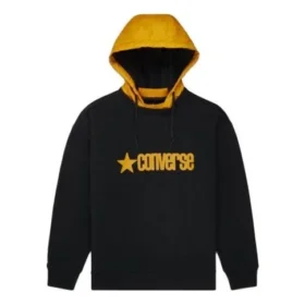 Sporttrui met capuchon en logo-letters voor heren, zwart