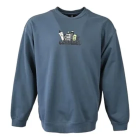 Spring Up Graphic Crew Sweatshirt Aziatische maten “Blauw”