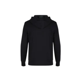 Star Chevron Hoodie met volledige rits Aziatische maten “Zwart”