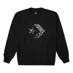Star Chevron Paisley Pattern Sweatshirt Aziatische maten “Zwart”