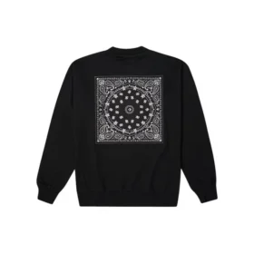 Star Chevron Paisley Pattern Sweatshirt Aziatische maten “Zwart”