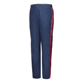 Star Chevron Wordmark geweven broek Aziatische maten “Navy”
