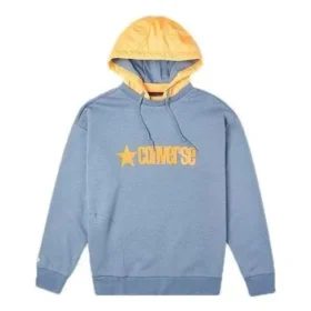 Sweatshirt met afneembare capuchon Aziatische maten “Lakeside Blue”
