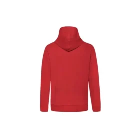 Sweatshirt met capuchon en trekkoord met vingerletterprint Rood