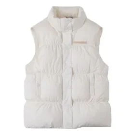 Synthetisch Super Puffer-vest Aziatische maten “Cream White”