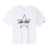 T-shirt met logo-opdruk Aziatische maten “White Black”