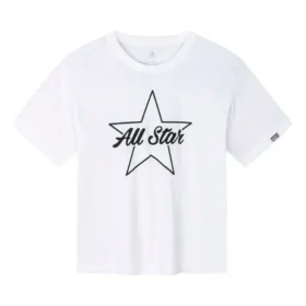 T-shirt met logo-opdruk Aziatische maten “White Black”