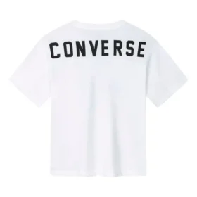T-shirt met logo-opdruk Aziatische maten “White Black”