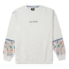 Tapesty Sweatshirt met ronde hals Aziatische maten “White”