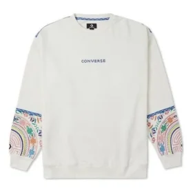 Tapesty Sweatshirt met ronde hals Aziatische maten “White”