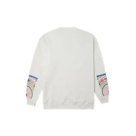 Tapesty Sweatshirt met ronde hals Aziatische maten “White”
