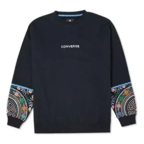 Tapesty Sweatshirt met ronde hals Aziatische maten “Zwart”