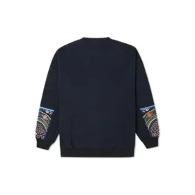 Tapesty Sweatshirt met ronde hals Aziatische maten “Zwart”