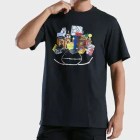 Throwback T-shirt Aziatische maten “Zwart”
