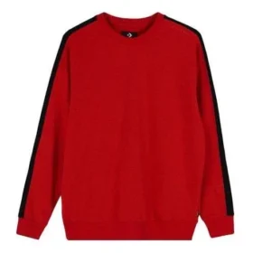Track Taping Sweatshirt met ronde hals Aziatische maten “Red”