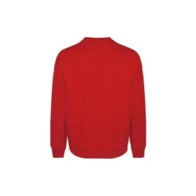 Unisex sweatshirt met ronde hals en logo-opdruk Rood