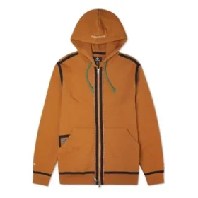 UTILITY FULL ZIP Hoodie Aziatische maten “Dark Soba Brown”