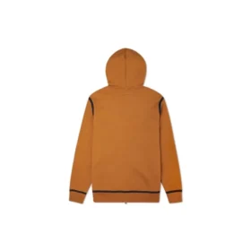UTILITY FULL ZIP Hoodie Aziatische maten “Dark Soba Brown”