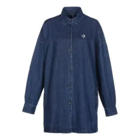 Utility geweven shirt Aziatische maten “Blauw”