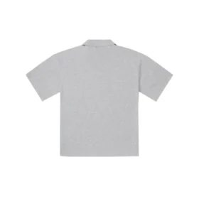 Waffle poloshirt Aziatische maten “Grijs”