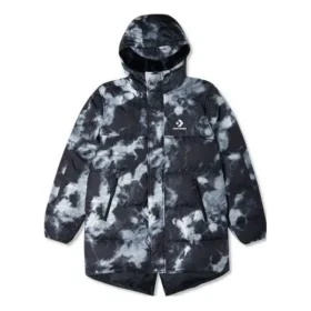 Winterdonsjas met print Aziatische maten “Black Multi”