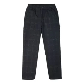 Wollen werkbroek met ruitmotief Aziatische maten “Black”