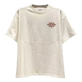 Word Chevron Logo T-shirt Aziatische maten “Beige”