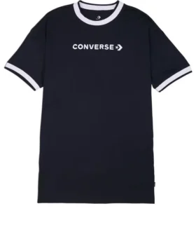 Wordmark T-shirtjurk “Zwart”