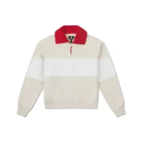 YOTD Half-Zip Crew Sweater Aziatische maten “Beige”