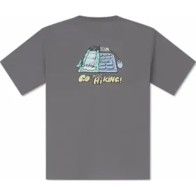 Zomer Outdoor T-shirt met print Aziatische maten “Grijs”