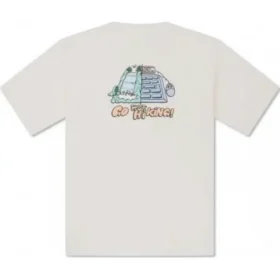 Zomer Outdoor T-shirt met print Aziatische maten “White”