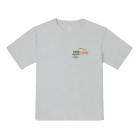 Zomer-vis-T-shirt Aziatische maten “Grijs”