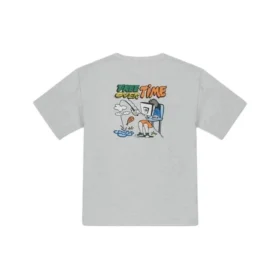 Zomer-vis-T-shirt Aziatische maten “Grijs”