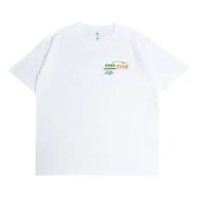 Zomer-vis-T-shirt Aziatische maten “Wit”