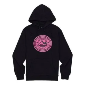 Zwart gebreid met groot logo op de borst